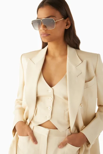 Stella Sunglasses in Metal