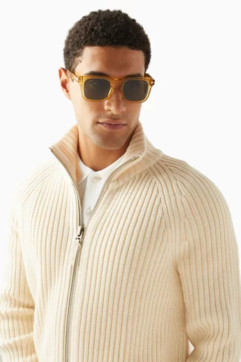Square sunglasses in Acetate