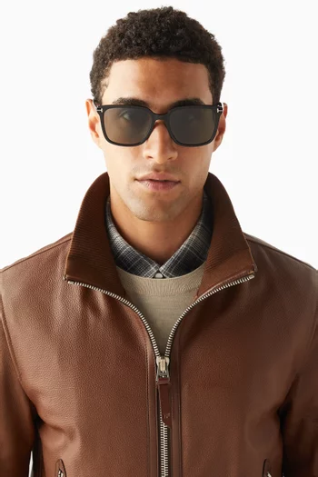Rectangle Sunglasses in Acetate