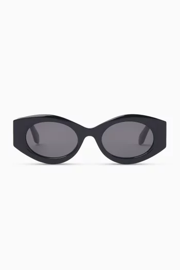 Oval Sunglasses in Acetate