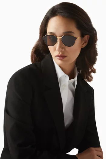 نظارة شمسية بإطار حرف D أسيتات