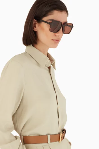 Oversized Sunglasses in Acetate