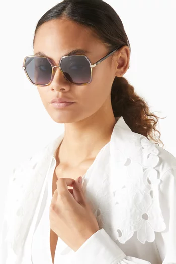 Oversized Sunglasses in Acetate