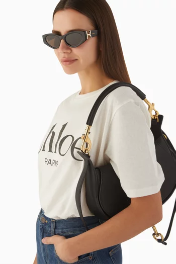 Oval Sunglasses in Recycled Acetate