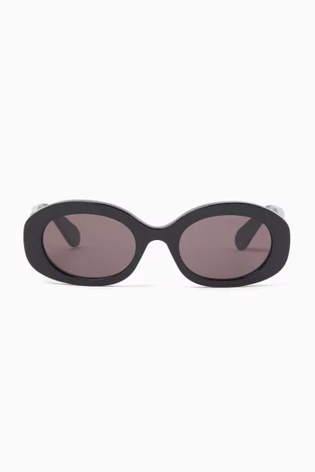 Oval Sunglasses in Acetate