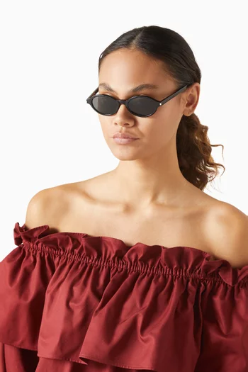 Oval Sunglasses in Acetate