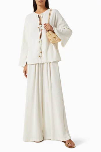 Tie-up Top in Cotton