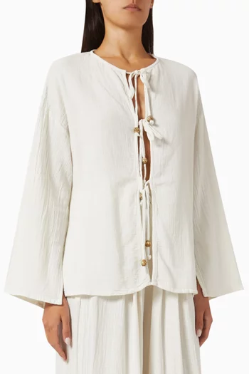Tie-up Top in Cotton