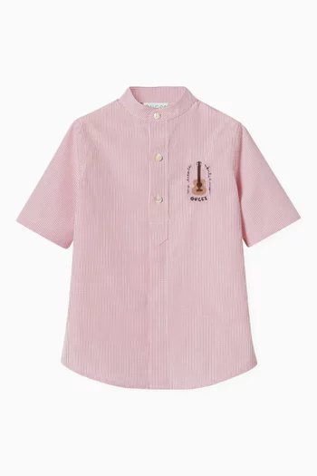Embroidered Shirt in Cotton