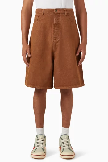 Aged Shorts in Denim