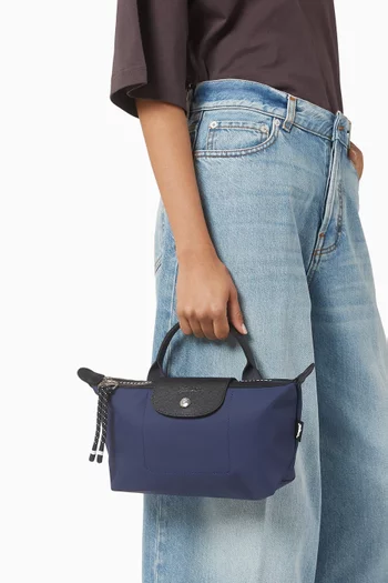 Le Pliage Energy Top Handle Pouch in Recycled Canvas