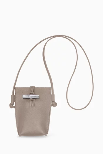 Le Roseau Phone Bag in Cowhide Leather