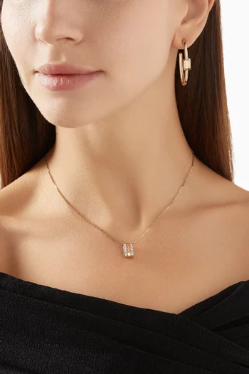 Ménage à Trois Diamond Necklace in 18kt Rose Gold
