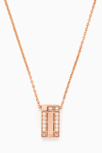 Ménage à Trois Diamond Necklace in 18kt Rose Gold
