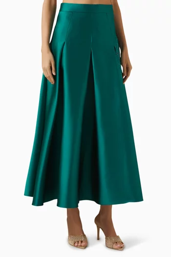 Pleated Midi Skirt