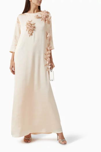 قفطان برقعات زهور