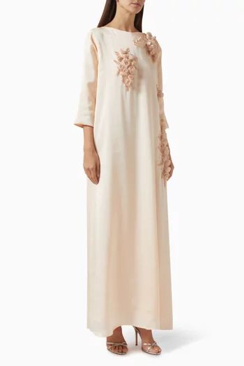 قفطان برقعات زهور