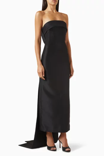 Oversized Bow Gown in Satin