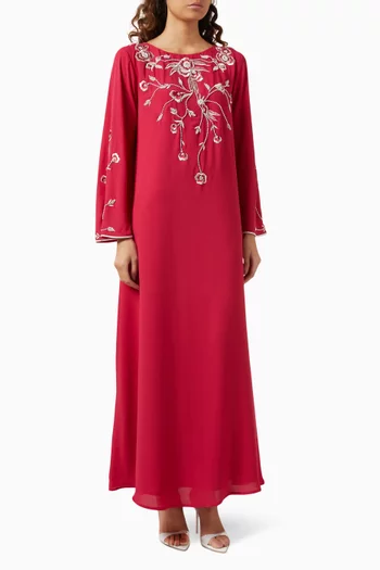 Floral Embroidered Kaftan