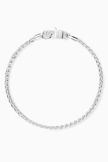 Rope Chain Bracelet in Sterling Silver