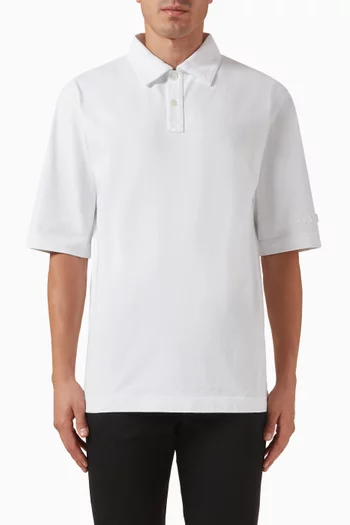 Oversized Polo Shirt in Cotton
