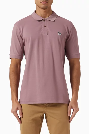 Zebra Polo Shirt in Organic Cotton Piqué