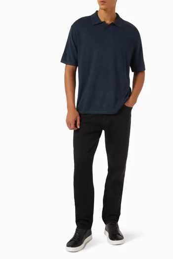 Short-sleeve Shirt in Linen Blend