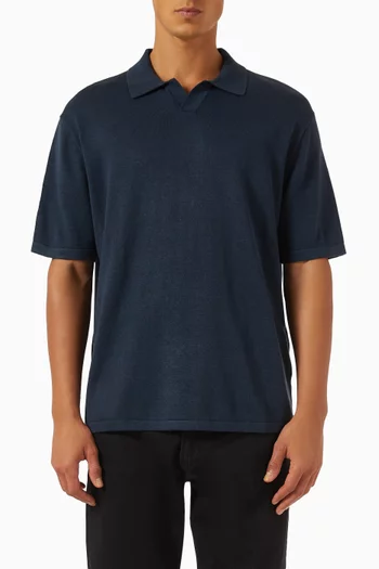 Short-sleeve Shirt in Linen Blend