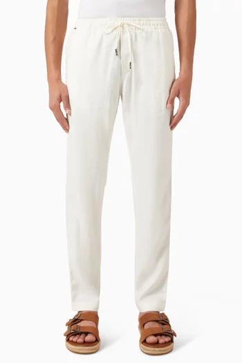 Harlem Tapered-leg Chino Pants in Linen