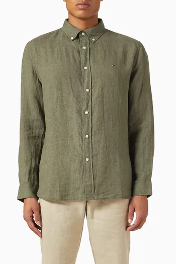 Regular-fit Shirt in Linen