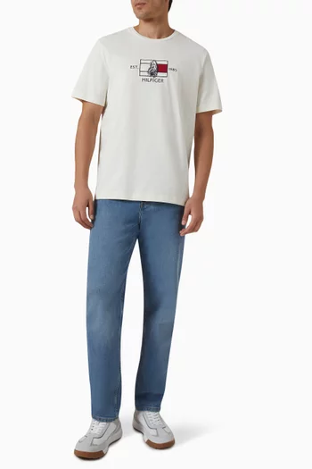 Flag Sailing T-shirt in Cotton