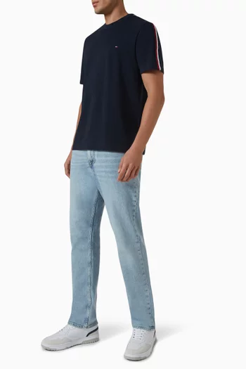 Global Stripe Tape T-shirt in Cotton