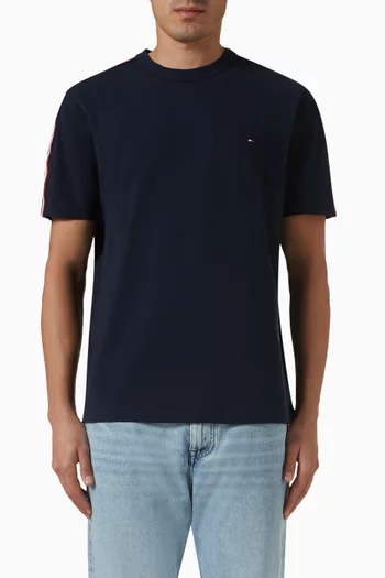 Global Stripe Tape T-shirt in Cotton
