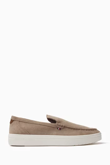 Modern Light Hybrid Loafers in Suede