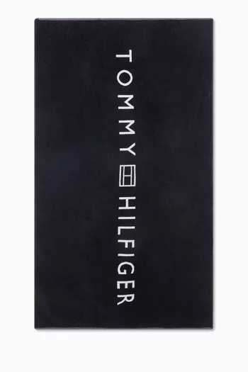 Logo Beach Towel in Cotton
