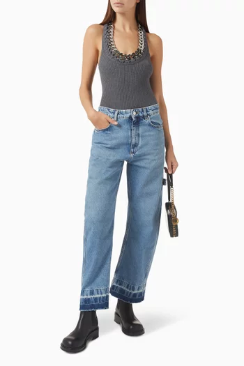 Falabella  Chunky Chain Tank Top in Virgin Wool