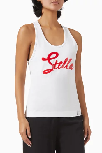 Logo Vintage Tank Top in Cotton