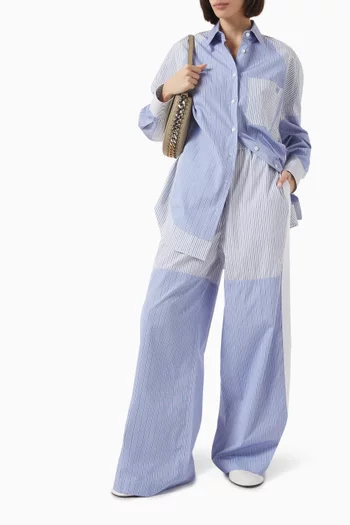 Striped Oversized Boyfriend Shirt