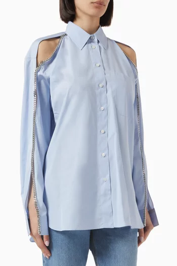 Falabella Chain Oxford Shirt in Cotton