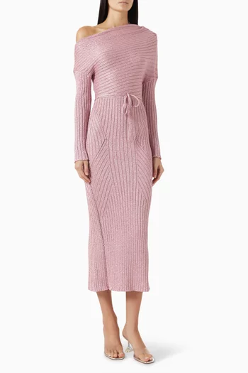 Tilly Maxi Dress in Rib Knit