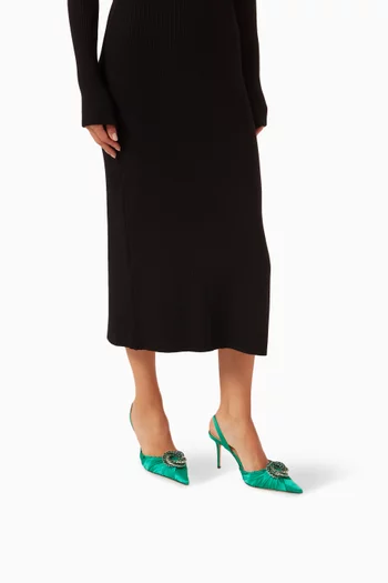 Galaxy 85 Slingback Pumps in Satin