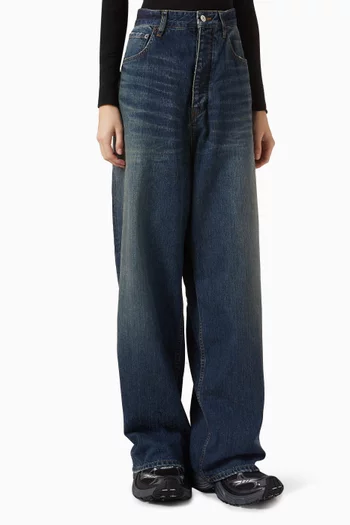 Wide-leg Jeans in Denim