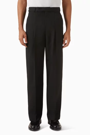 Tailored Wide-leg Pants in Viscose-blend