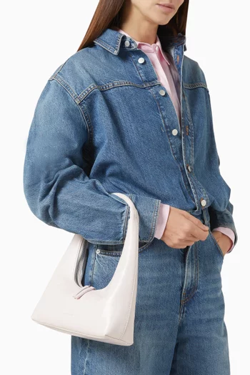 Small Hobo Shoulder Bag in Patent Leather