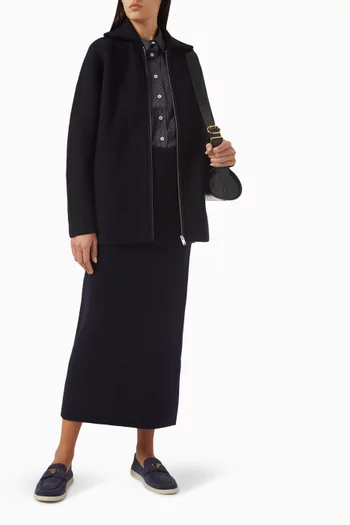 Boiled-Wool Zipped Jacket