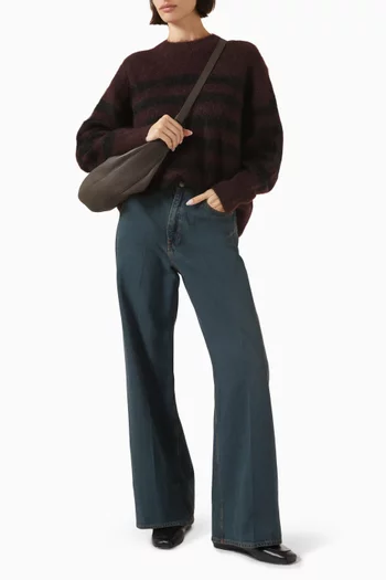 Wide-Leg High-Rise Full-Length Jeans