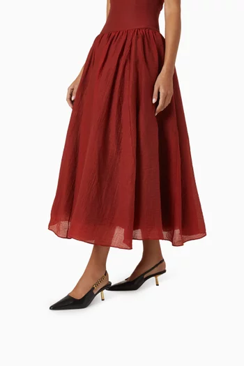 Baker 90 Slingback Pumps in Leather