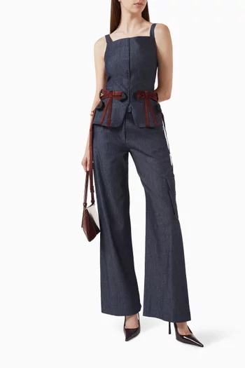 Wide-leg Cargo Pants