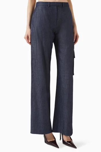 Wide-leg Cargo Pants