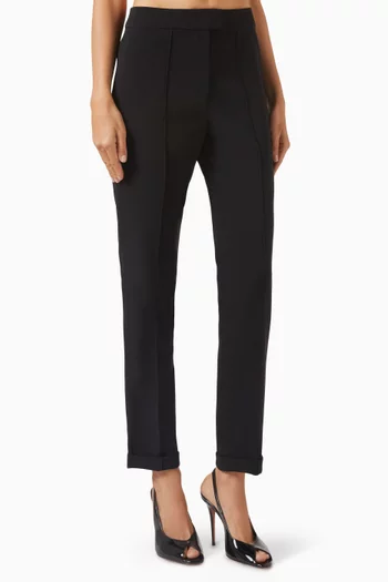 Cigarette Straight-leg Pants